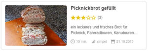 Picknickbrot gefüllt © Nocciolo | Chefkoch.de