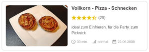 Vollkorn - Pizza - Schnecken © Pustefixxi | Chefkoch.de